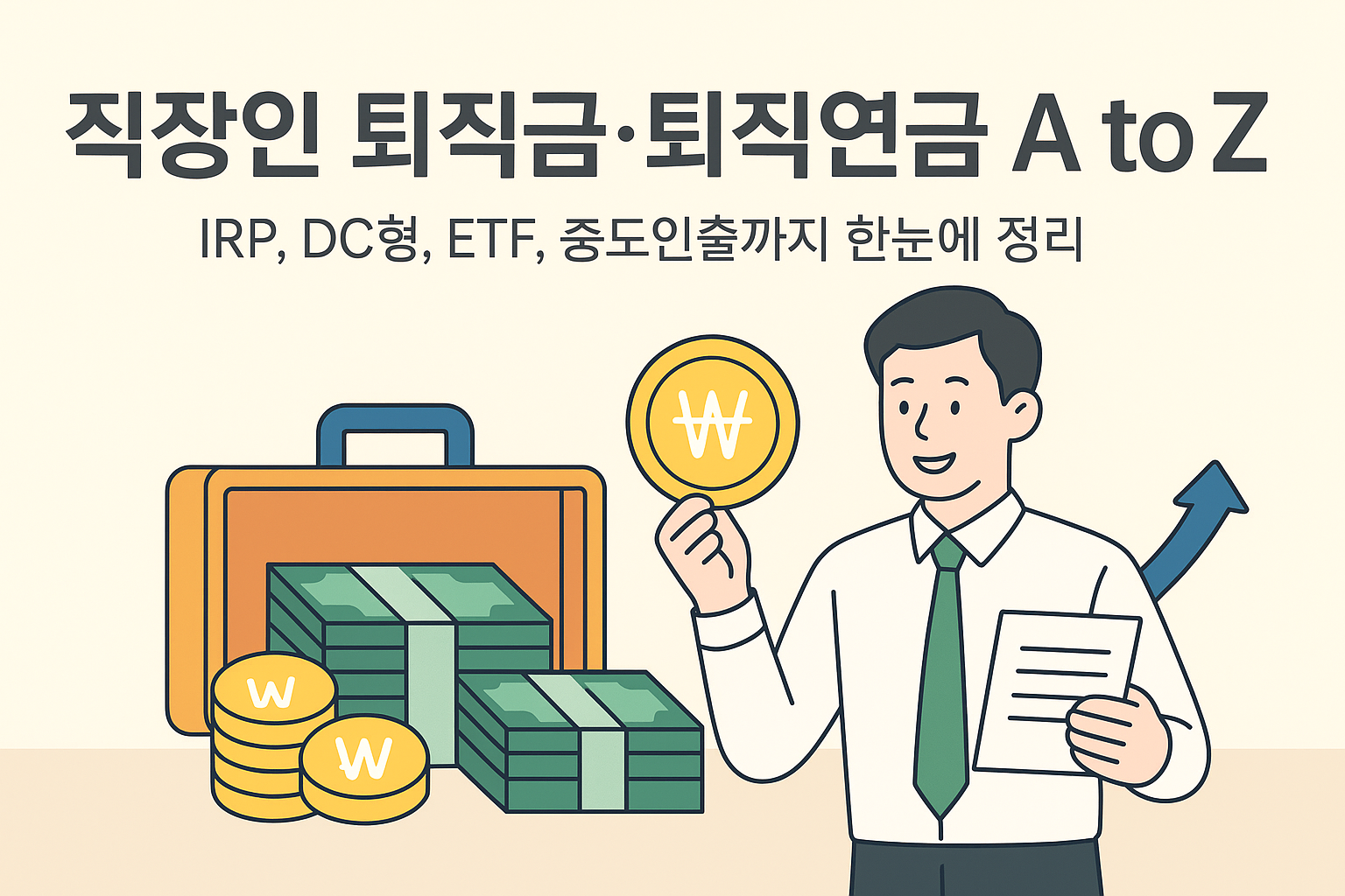 [직장인 퇴직금·퇴직연금 A to Z] IRP, DC형, ETF, 중도인출까지 한눈에 정리!