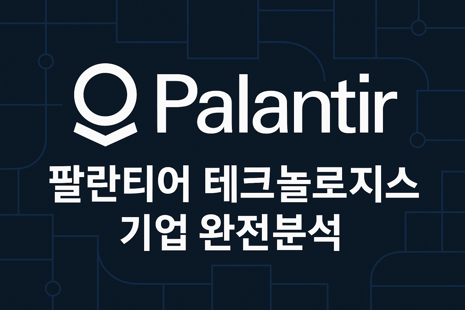 팔란티어 테크놀로지스 기업 완전분석