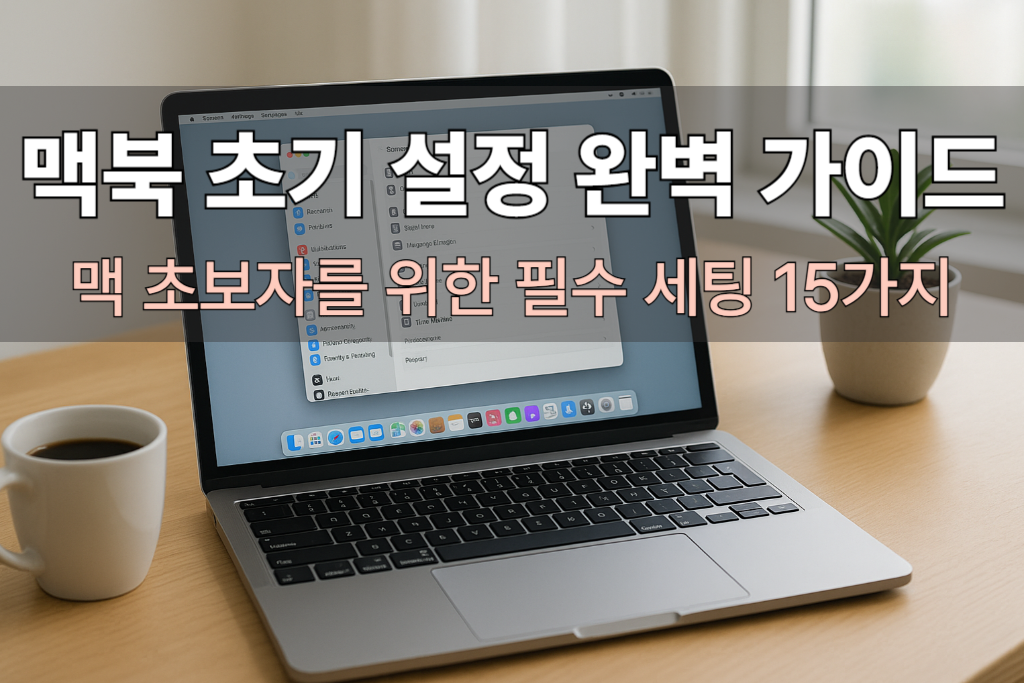 맥북 초기 설정 완벽 가이드