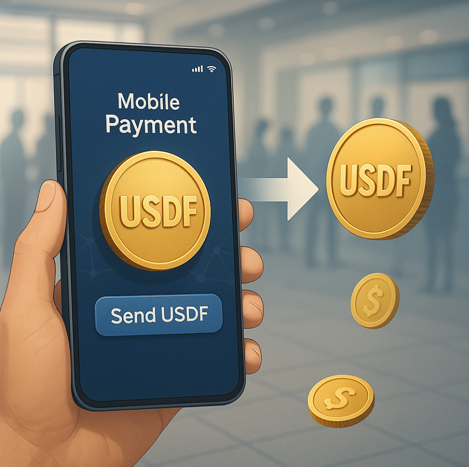 은행 발행 스테이블코인 USDF 전송